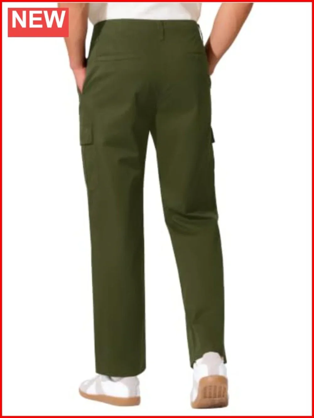 Men's Cargo Pants Relaxed Fit Stretch Tactical Pants with 6 Pockets